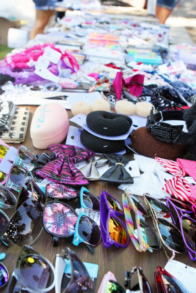 All of the amazing accessories donated by Claire's